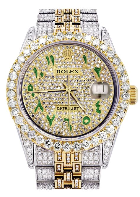 iced out rolex band